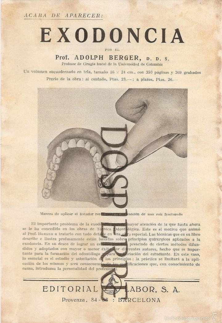 Cat&aacute;logos publicitarios: PUBLICIDAD, EDITORIAL LABOR, EXODONCIA, A&Ntilde;OS 30