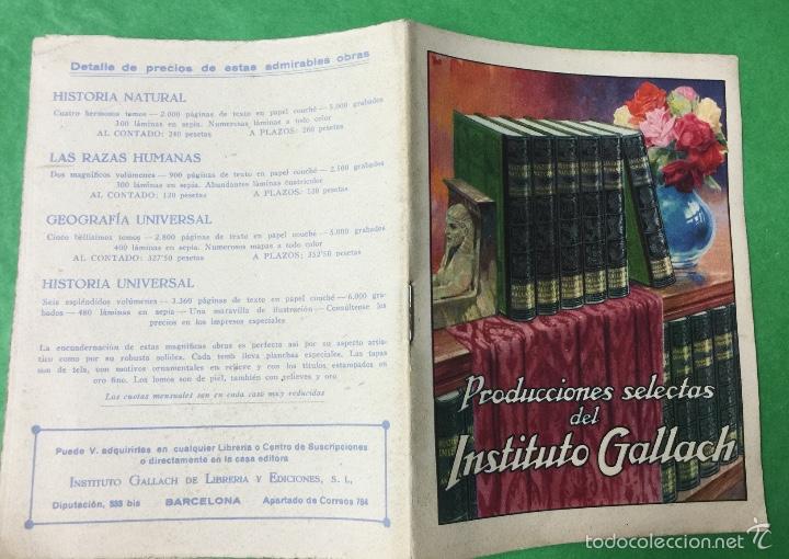 Cataloghi pubblicitari: Catalogo de libros de Producciones selectas del Instituto Gallach - A&ntilde;os 20