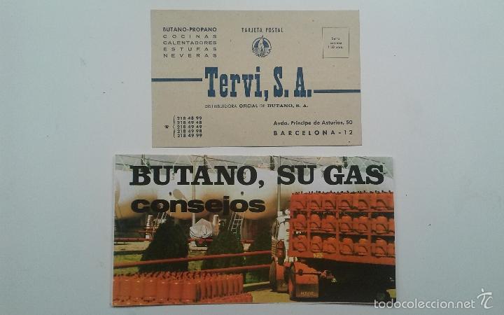 Cat&aacute;logos publicitarios: BUTANO, SU GAS, CONSEJOS - PUBLICIDAD - 1971  TARJETA  POSTAL  TERVI S.A. CAMION PEGASO