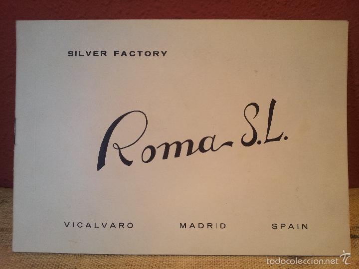 Cataloghi pubblicitari: CATALOGO SILVER FACTORY ROMA S.L .METAL PLATEADO, PLATA, ETC MADRID A&Ntilde;OS 70