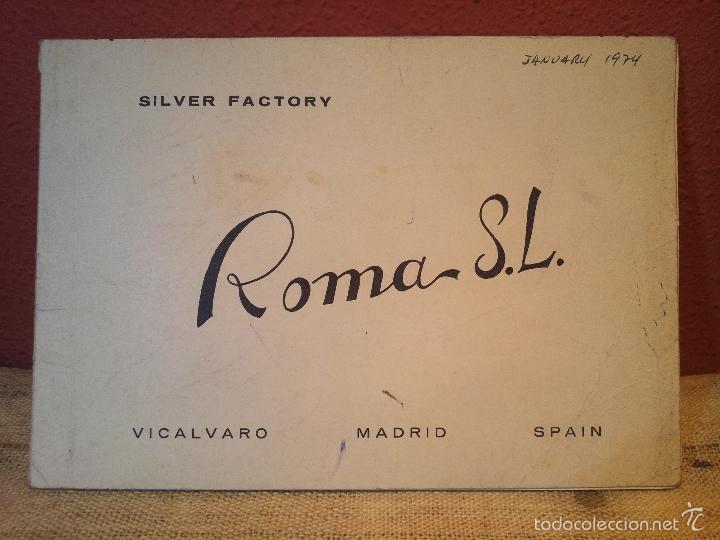 Cataloghi pubblicitari: CATALOGO SILVER FACTORY ROMA S.L .METAL PLATEADO, PLATA, ETC MADRID A&Ntilde;OS 70