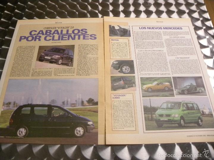 Cat&aacute;logos publicitarios: ANUNCIO PUBLICIDAD CHRYSLER VOYAGER Y MERCEDES