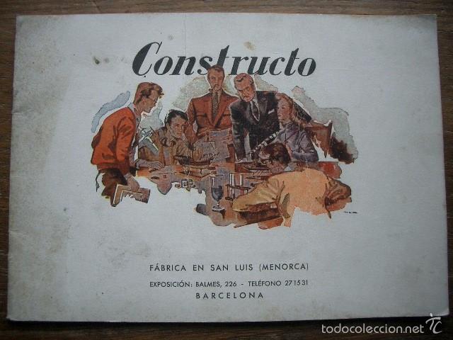 Cataloghi pubblicitari: ANTIGUO CATALOGO CONSTRUCTO. MAQUETAS DE BARCOS.BARCELONA,CON LISTA DE PRECIOS