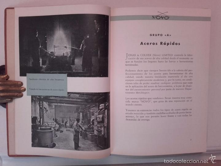 Cat&aacute;logos publicitarios: ACEROS NOVO, JONAS Y COLBER, SHEFFIELD. DELEGACION PARA ESPA&Ntilde;A, AGUIRENU, BILBAO.