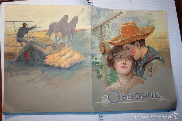 Cat&aacute;logos publicitarios: Osborne, tapas en pepel de una carta spbre maquinaria agr&iacute;cola.Hayes B&uacute;falo New York