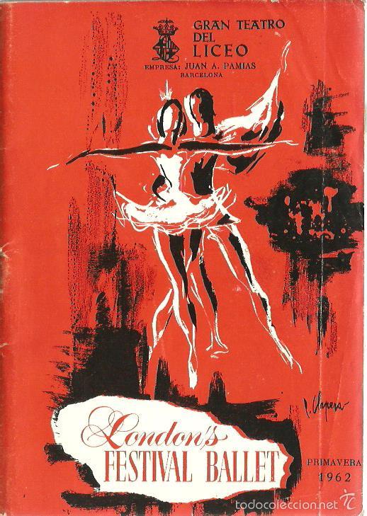 Cat&aacute;logos publicitarios: PROGRAMA TEATRO LICEO, 1962 (ABUNDANTE PUBLICIDAD EPOCA : DANONE, CROLLS, MEDIAS GLORY, CASPOLEN ETC