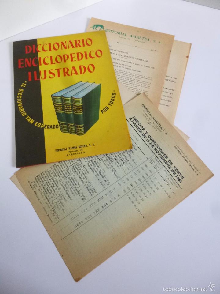 Cat&aacute;logos publicitarios: FOLLETO PUBLICIDAD DICCIONARIO ENCICLOP&Eacute;DICO ILUSTRADO RAM&Oacute;N SOPENA. A&Ntilde;OS 40-50