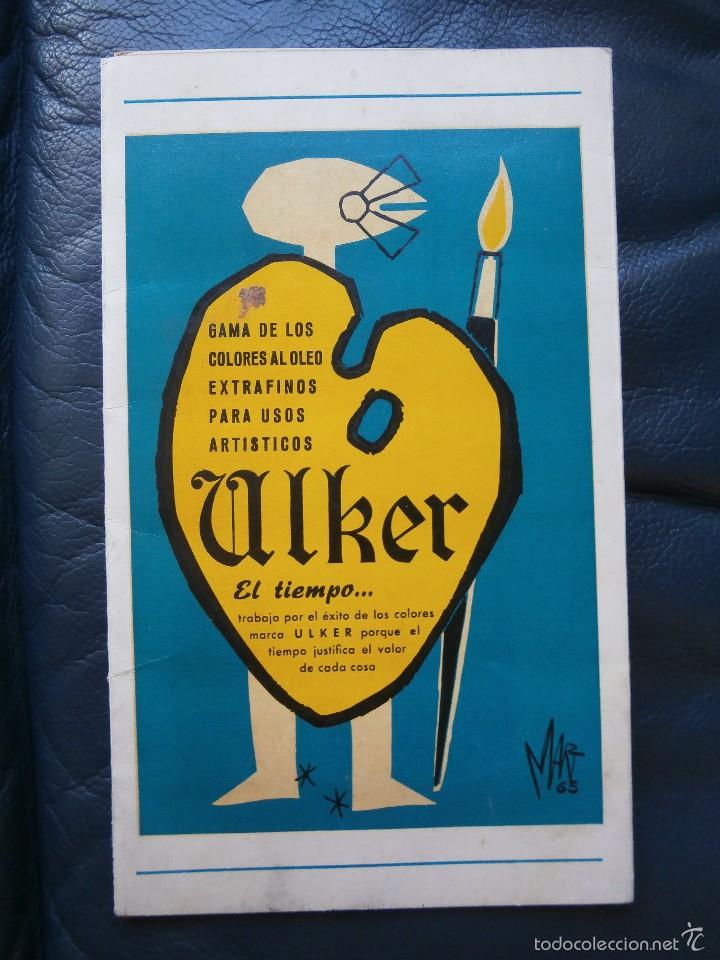 Cat&aacute;logos publicitarios: antigua muestra de gama de colores casa comas aldea castellon ulker
