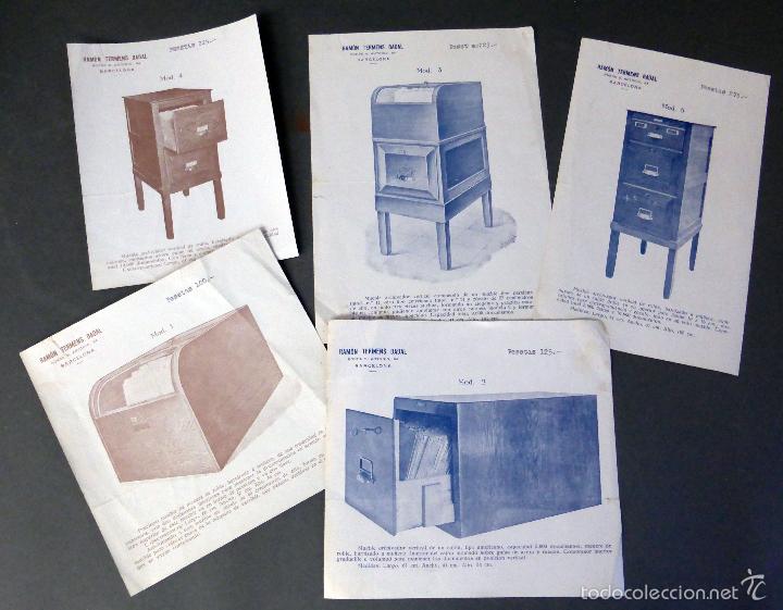 Catalogues publicitaires: 5 publicidad muebles mobiliario oficina Ram&oacute;n Termens Badal a&ntilde;os 30