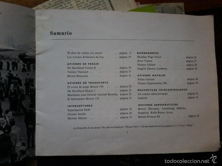 Cat&aacute;logos publicitarios: AVIONES BRITANICOS-PROGRESOS Y PROEZAS-A&Ntilde;O 1954 - Foto 2