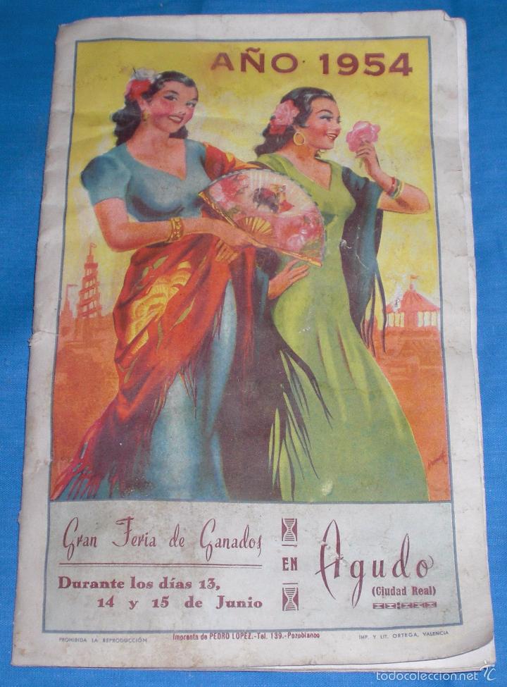 Advertising Catalogs: folleto Feria y fiestas de Agudo 1954