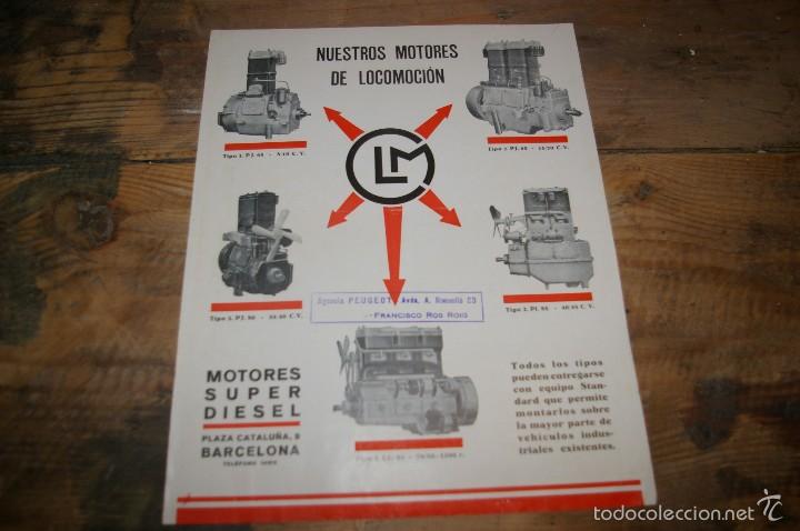 Cat&aacute;logos publicitarios: Catalogo motores locomocion, LM, agencia peugeot, a&ntilde;os 30