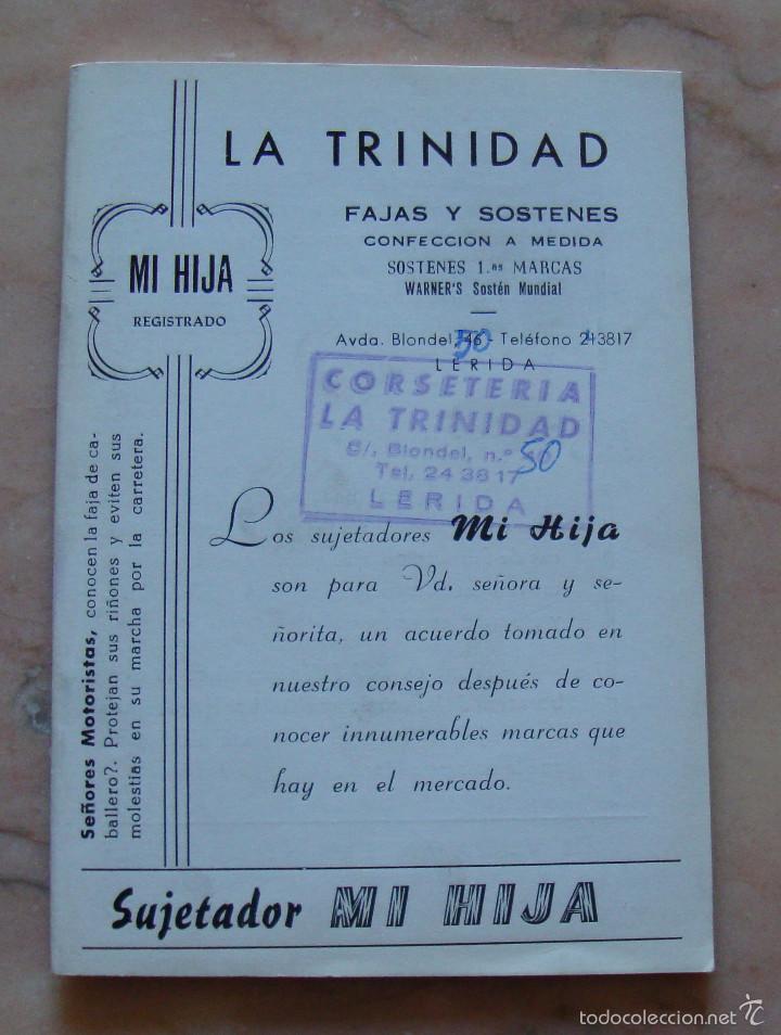 Cat&aacute;logos publicitarios: INTERESANTE CATALOGO LA TRINIDAD PUBLICIDAD DE SUJETADORES Y FAJAS 1968