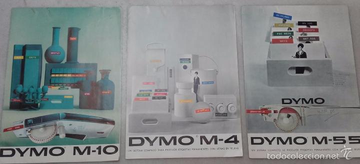 Cat&aacute;logos publicitarios: DYMO IBERICA, M-55, M-4, M- 10, PUBLICIDAD A&Ntilde;OS 60, BARCELONA.