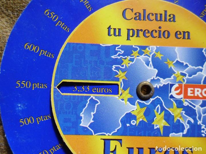 Cat&aacute;logos publicitarios: ANTIGUO CONVERTIDOR DE MONEDAS EROSKI - Foto 2