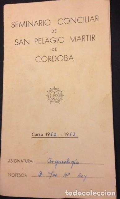 Werbekataloge: SEMINARIO CONCILIAR DE S. PELAGIO MARTIR DE CORDOBA 1962-63