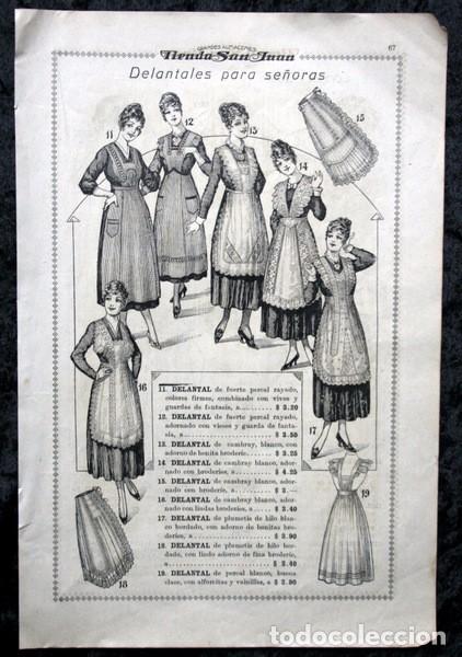 Cat&aacute;logos publicit&aacute;rios: MODA - DELANTALES PARA SE&Ntilde;ORAS - CORSES GENTIL - 26,5X18cm -  ILUSTRADO - circa 1920