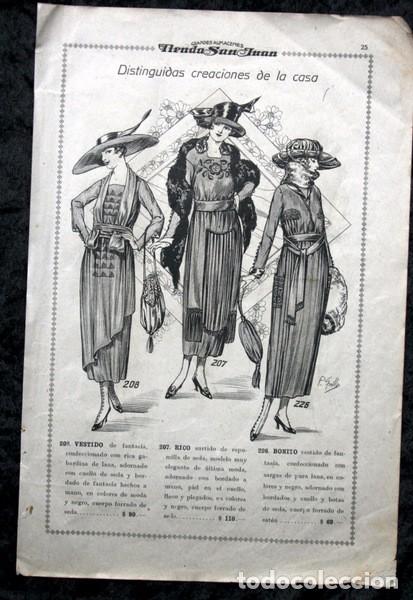 Cat&aacute;logos publicit&aacute;rios: MODA - VESTIDOS DE FANTASIA - TRAJES - MUJER - 26,5X18cm - ILUSTRADO - circa 1920