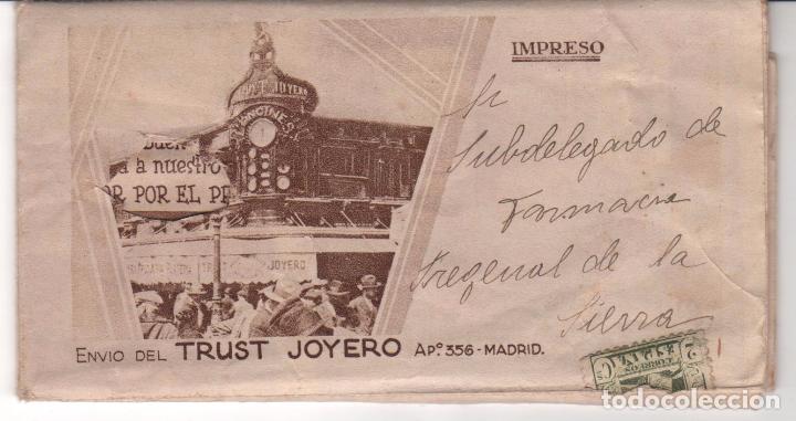 Cat&aacute;logos publicitarios: Publicidad de Trust Joyeros en papel que se despliega. A&ntilde;os 30. Ver descripci&oacute;n