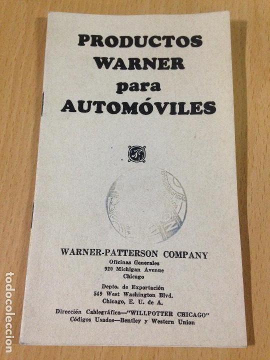 Catalogues publicitaires: CATALOGO PRODUCTOS WARNER AUTOM&Oacute;VILES LUBRICANTES COCHES USA