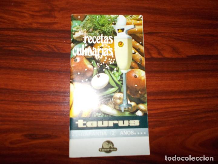 Cat&aacute;logos publicitarios: Recetas culinarias Taurus
