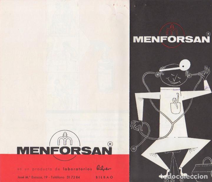 Catalogues publicitaires: DIPTICO PUBLICITARIO AMBIENTADOR MENFORSAN. BILBAO. A&Ntilde;OS 60