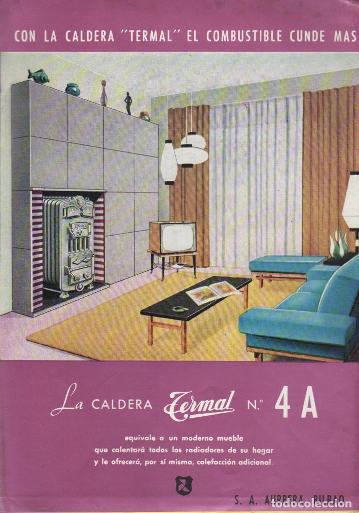 Catalogues publicitaires: DIPTICO PUBLICITARIO CALDERA TERMAL N&ordm; 4A. S.A. AURRERA, BILBAO, A&Ntilde;OS 60