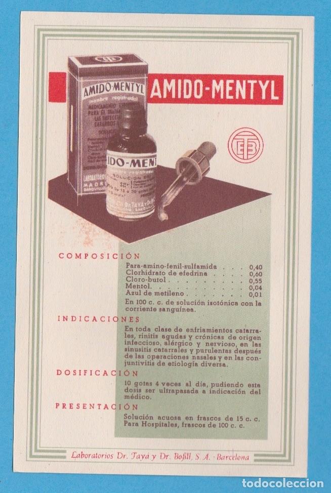 Cat&aacute;logos publicitarios: FLUOTHYMINA / MAIDO-MENTIL. HOJA VOLANTE. LABORATORIOS DR TAYA Y DR BOFILL, S.A.