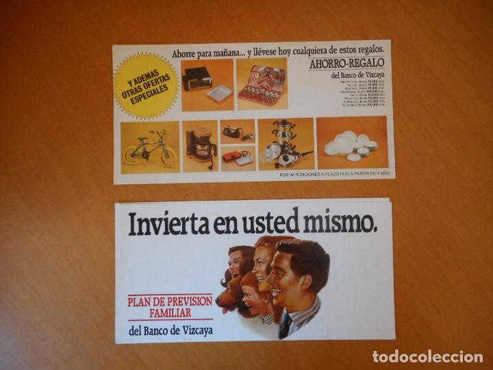 Cat&aacute;logos publicitarios: Plan de Previsi&oacute;n Familiar, del Banco de Vizcaya. Folleto informativo a&ntilde;os 80