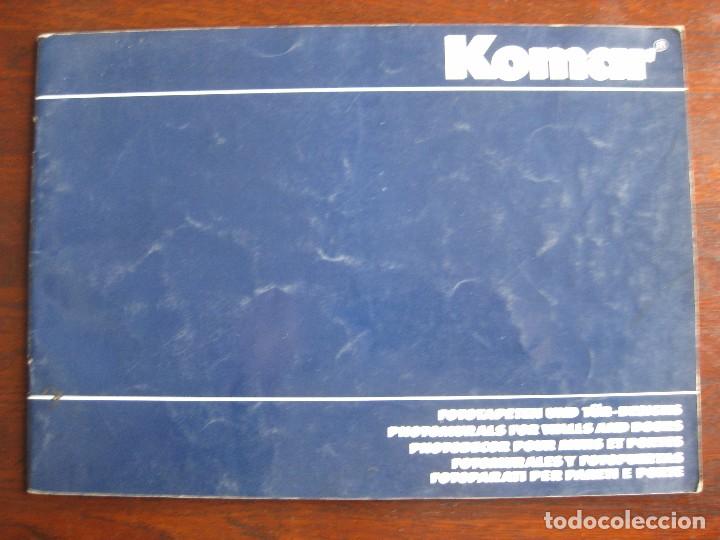 Cat&aacute;logos publicit&aacute;rios: Catalogo  comercial KOMAR.  Cat&aacute;logo de los carteles murales de gran formato para paredes y puertas.