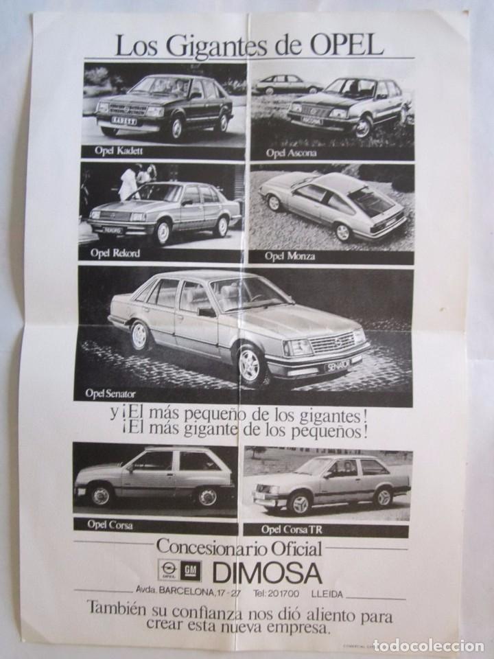 Catalogues publicitaires: ANTIGUA PUBLICIDAD DE COCHES OPEL