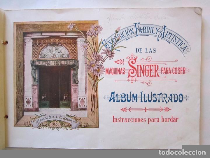 Catalogues publicitaires: (LOTE 4) GUIA DE EXPOSICION DE MAQUINAS SINGER PARA BORDAR 1901