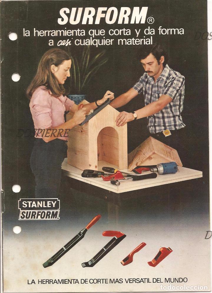 Cat&aacute;logos publicitarios: CAT&Aacute;LOGO, HERRAMIENTAS SURFORM - STANLEY - Foto 1