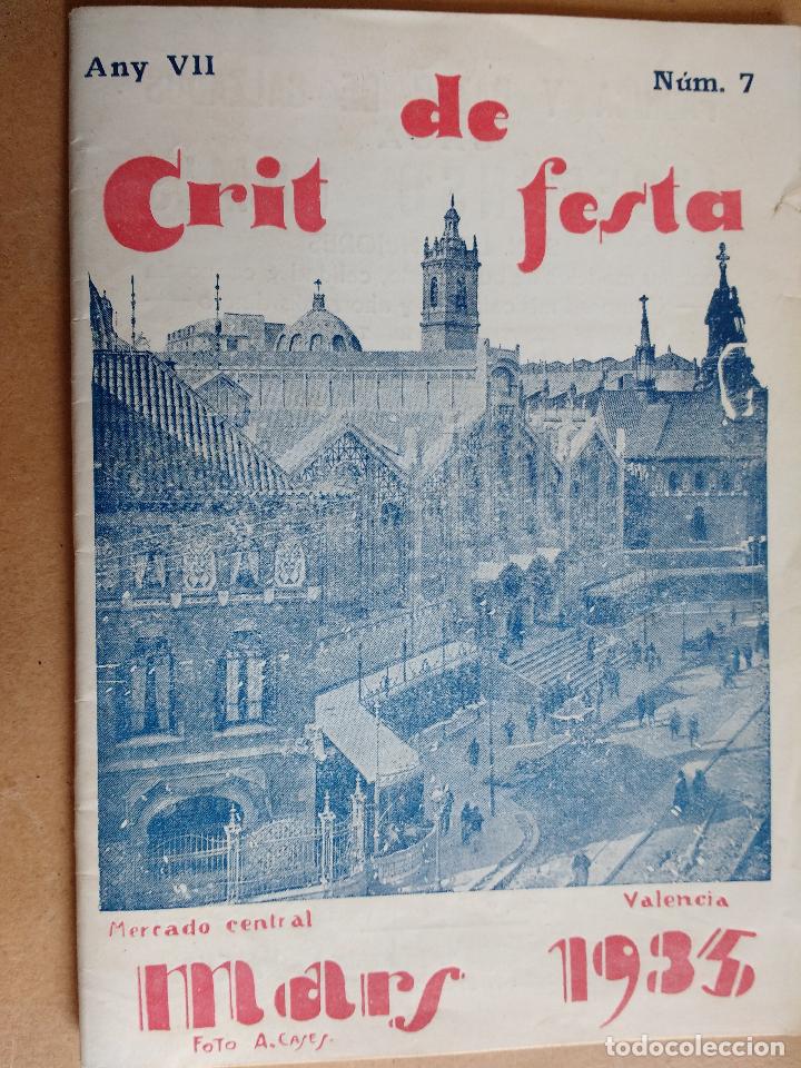 Cat&aacute;logos publicitarios: CRIT DE FESTA, MERCADO CENTRAL, 1935, LIBRO DE FIESTAS. VALENCIA