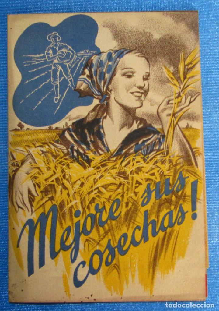 Cat&aacute;logos publicitarios: FOLLETO. MEJORE SUS COSECHAS CON NITROSOL. AN&Oacute;NIMA BARCELONESA DE COLAS Y ABONOS, SIN FECHA.