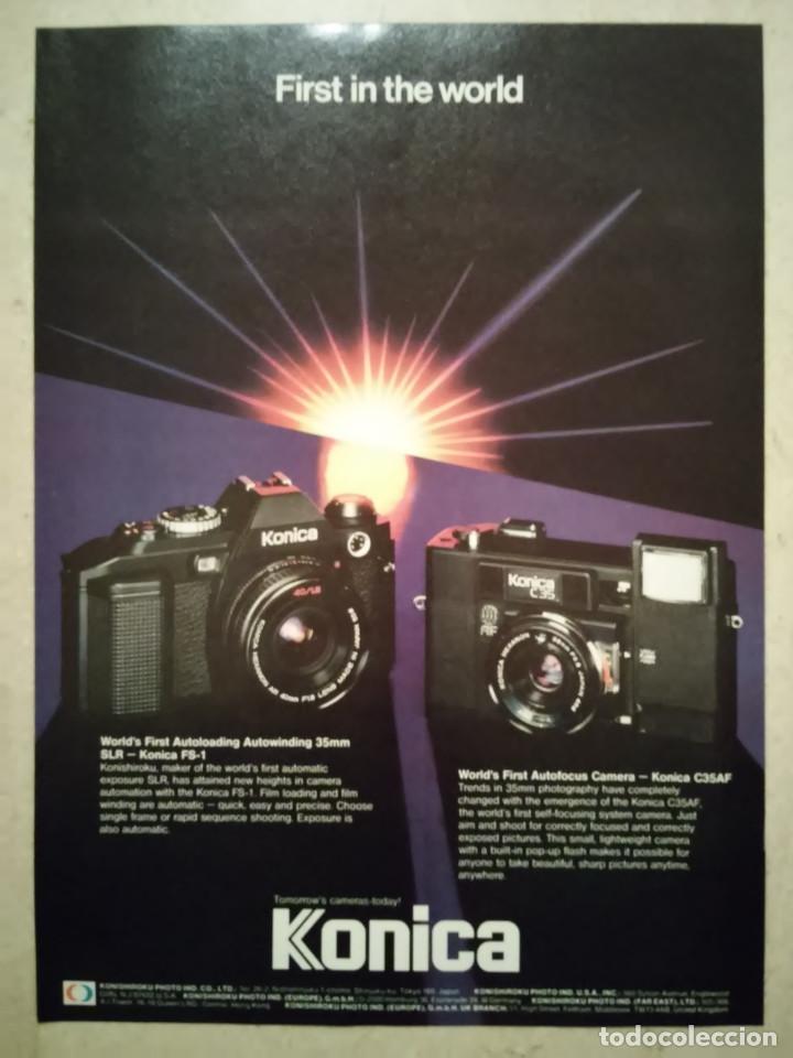Catalogues publicitaires: LAMINA ENMARCABLE -A4- KONICA C35AF - CAMARAS - KONICA FS-1