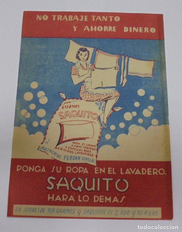 Catalogues publicitaires: ANTIGUO FOLLETO PUBLICITARIO. ESCAMAS SAQUITO. PUBLICIDAD DORSO. VER. 15 X 21CM