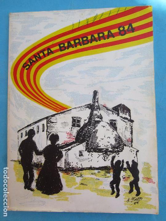 Cat&aacute;logos publicitarios: programa de fiesta , santa barbara 1984 , prov.tarragona