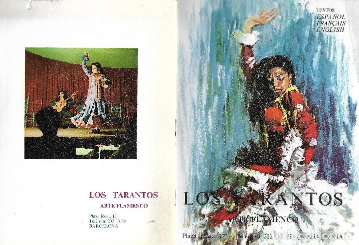 Cataloghi pubblicitari: REVISTA LOS TARANTOS, ARTE FLAMENCO DE 1968. FOTOS EN COLOR Y B/N, TEXTO ESPA&Ntilde;OL, FRANCES E ITALIANO