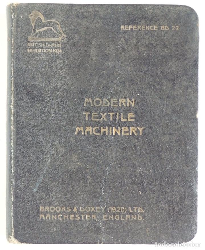 Werbekataloge: Modern Textile Machinery for the cotton - Brooks & Doxey Limited 1920 -
