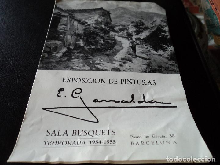 Advertising Catalogs: CATALOGO EXPOSICION EN SALA BUSQUET DE BARCELONA DEL PINTOR E. GARRALDA 1955