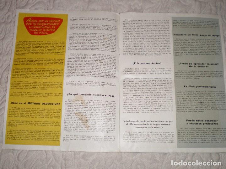 Cat&aacute;logos publicitarios: Impresos  de propaganda de curso de idiomas - Foto 8