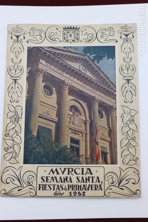 Cat&aacute;logos publicitarios: PROGRAMA MURCIA SEMANA SANTA Y FIESTAS DE PRIMAVERA A&Ntilde;O 1952