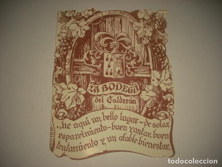 Cat&aacute;logos publicitarios: LA BODEGA DEL CALDER&Oacute;N. CATALOGO PUBLICITARIO . - Foto 1