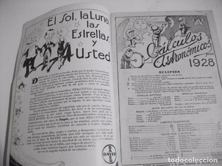 Cat&aacute;logos publicitarios: ALMANAQUE BAYER PARA 1928 - Foto 2
