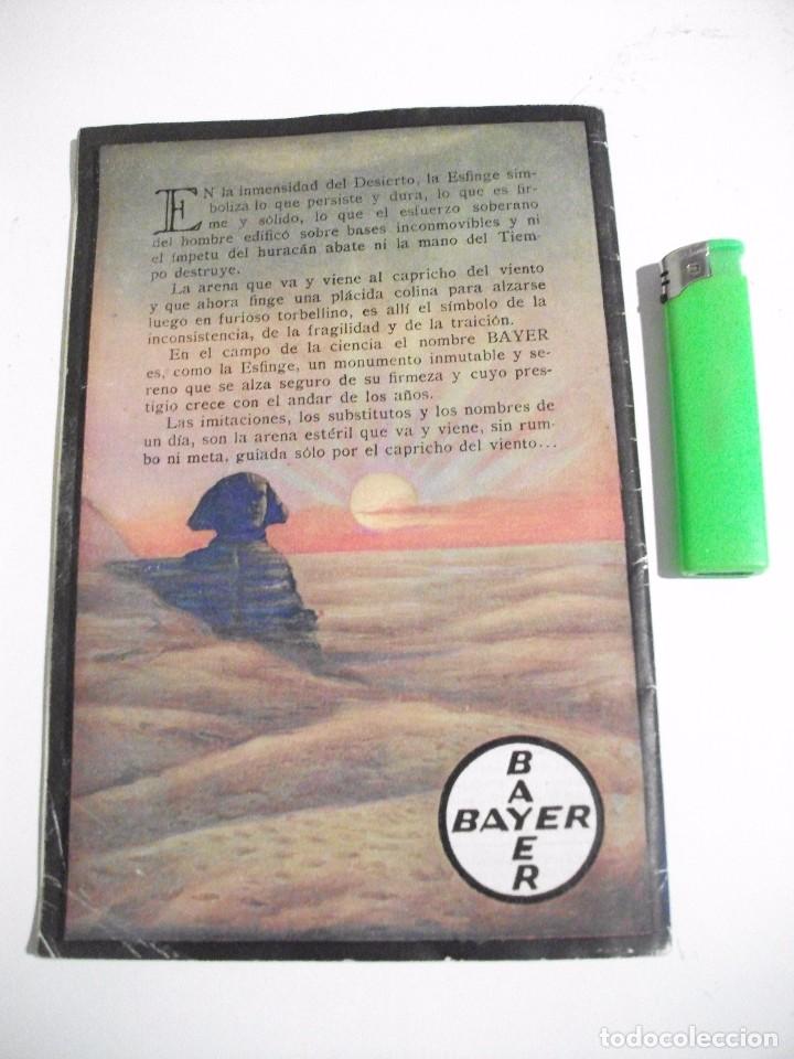 Cat&aacute;logos publicitarios: ALMANAQUE BAYER PARA 1928 - Foto 6
