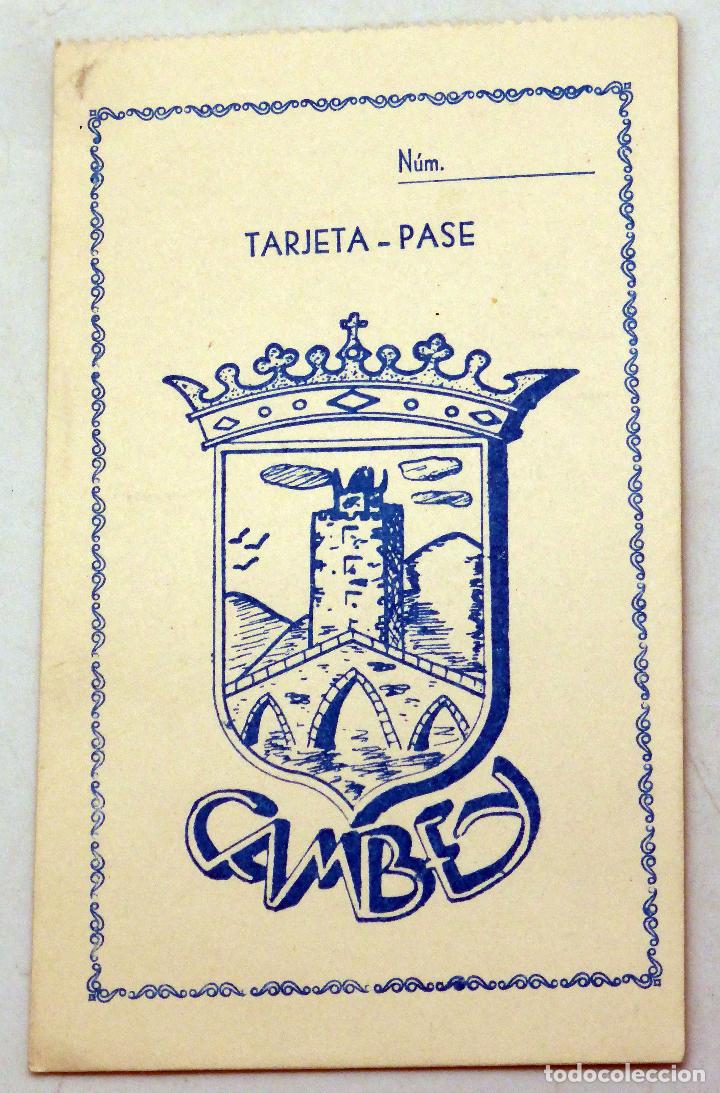 Werbekataloge: Tarjeta pase Cambey a&ntilde;os 50