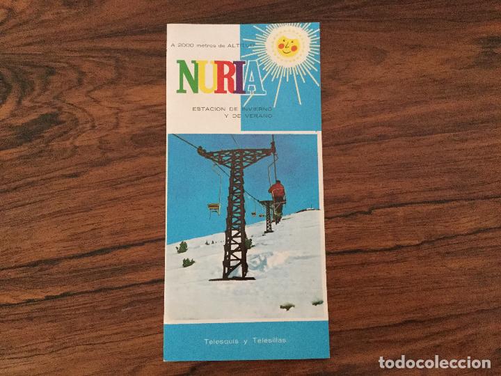 Cat&aacute;logos publicitarios: CATALOGO ESTACION de ESQUI NURIA TRIPTICO SKI. TELESQUIS Y TELESILLAS