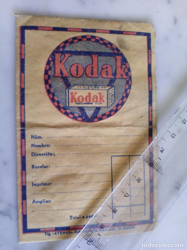 Werbekataloge: sobre para fotos  kodak
