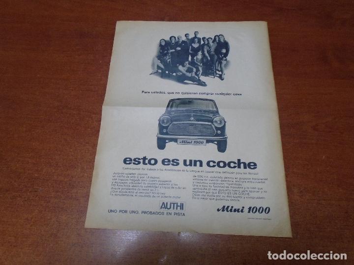 Cataloghi pubblicitari: PUBLICIDAD EN PRENSA 1969: MINI 1000, AUTHI